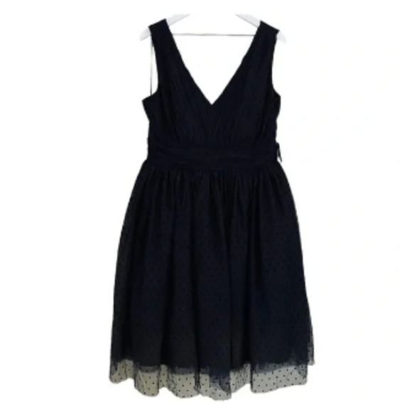 Plus size 16 Modcloth Black Party Dress polka dot women's - Picture 5 of 7